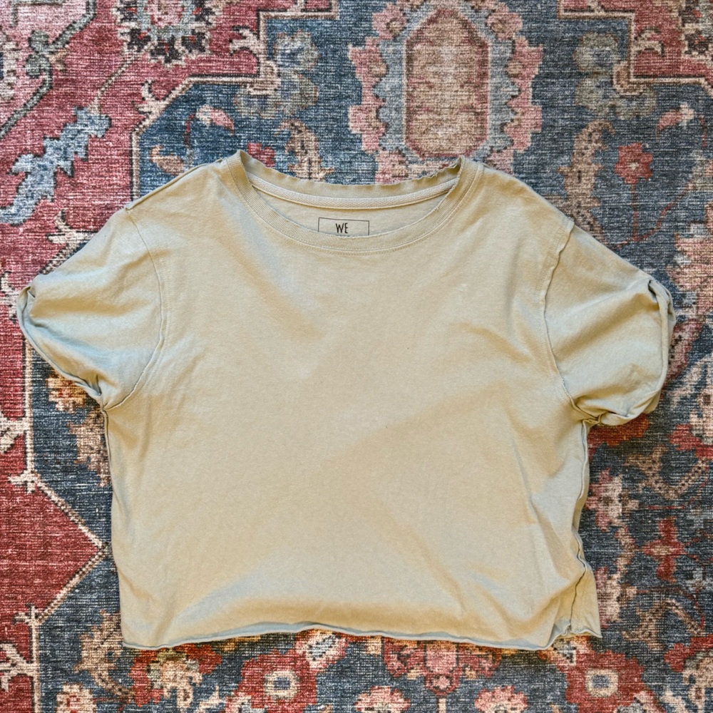 We the Free The Perfect T-Shirt Green Tea Leaves Size Medium